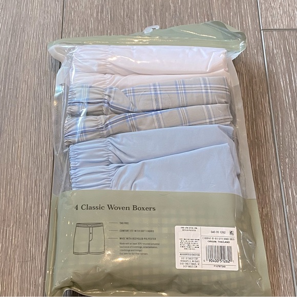 NEW! Goodfellow & Co Men's Woven Boxer Shorts 4pk Fly Button Tagless Size Small - Picture 5 of 10